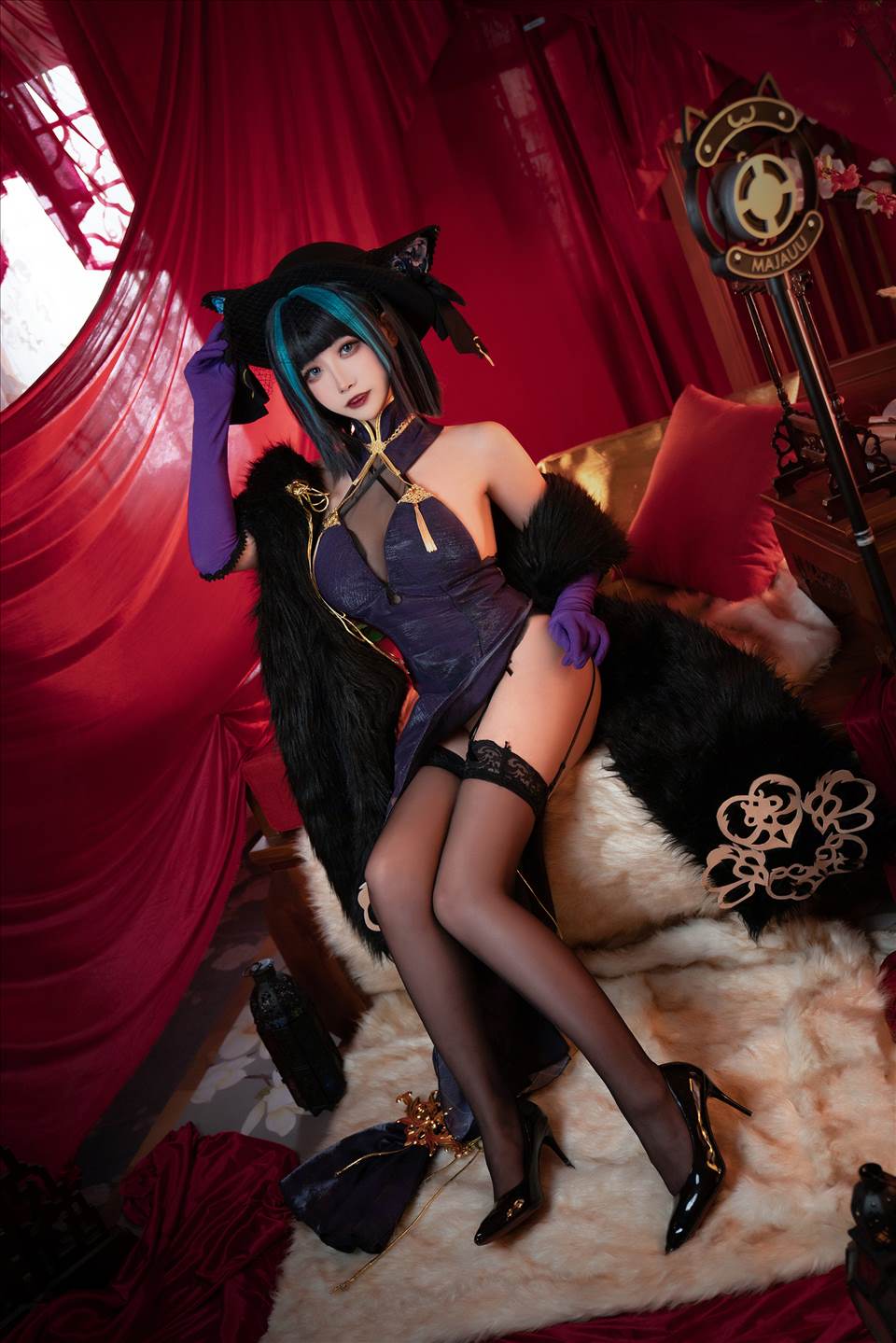 Momoko葵葵 NO.040 碧蓝航线柴郡 音乐绚烂CaitSith推荐预览图