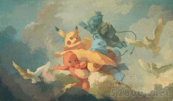 宝可梦皮卡丘油画版实在太可爱了 都来看看吧预览图