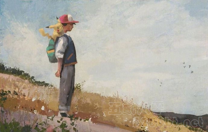 宝可梦皮卡丘油画版实在太可爱了 都来看看吧预览图