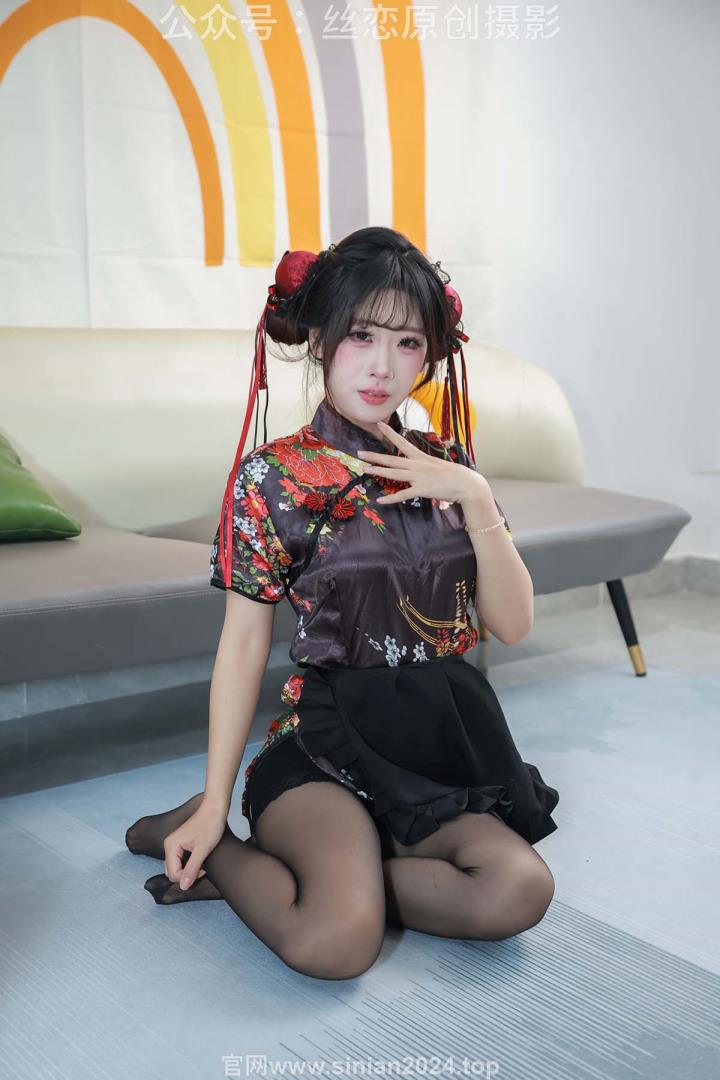 丝恋摄影 VOL.011 小梦-绣花旗袍  黑色丝袜 黑色增高鞋[258P+1V／3.67GB]推荐预览图