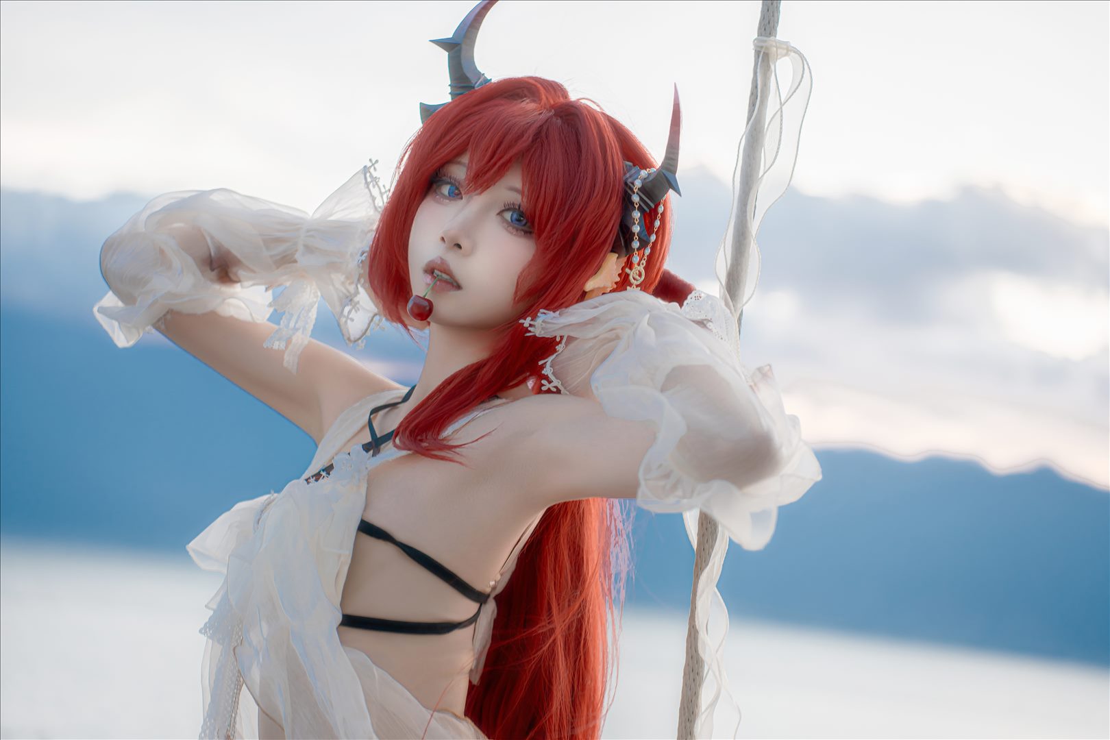 清纯媚骨天成@纸悦Etsu_ko 明日方舟 史尔特尔泳装[35P-395M]推荐预览图