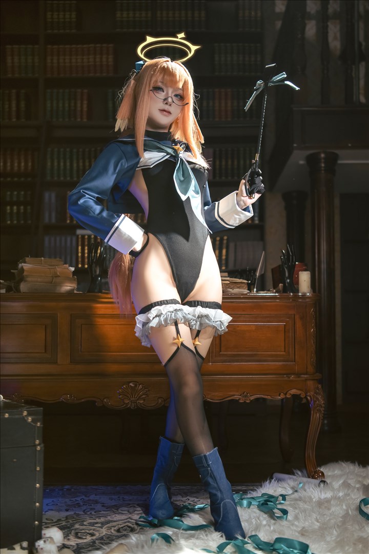 冷感猫系欲@矢量鱼 蔚蓝档案 圆堂志美子校服[50P-513.1M]推荐预览图