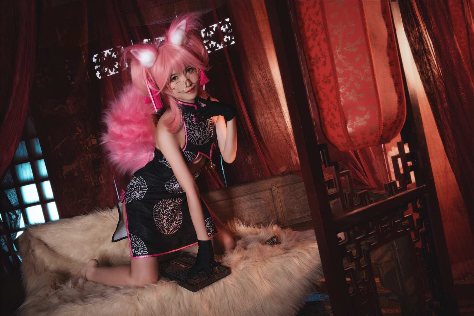 梦中情鲶@亚马逊鲶鱼 FGO 玉藻前旗袍[10P-199M]推荐预览图